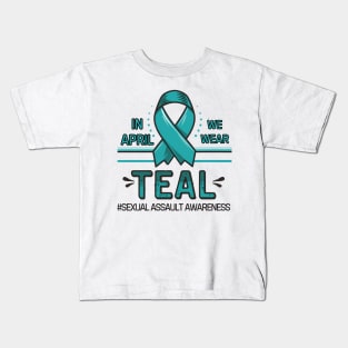Sexual assault awareness month Kids T-Shirt